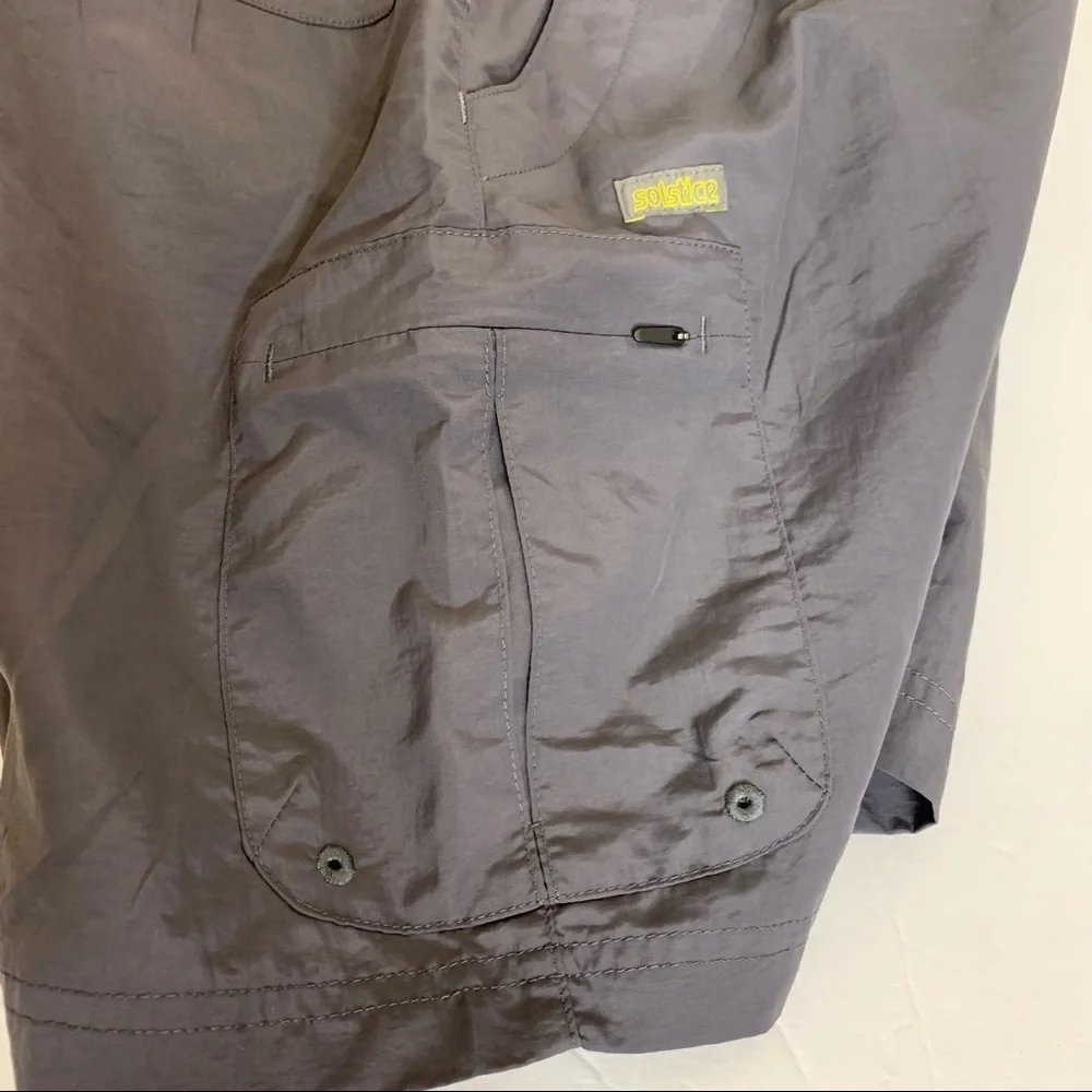 SOLSTICE Shorts Gray Camping Hiking Outdoor Active Wear Lightweight Cargo Small